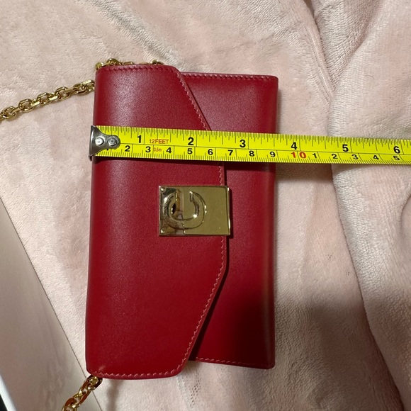 Celine Leather Wallet Crossbody Red Iphone holder - Picture 15 of 15